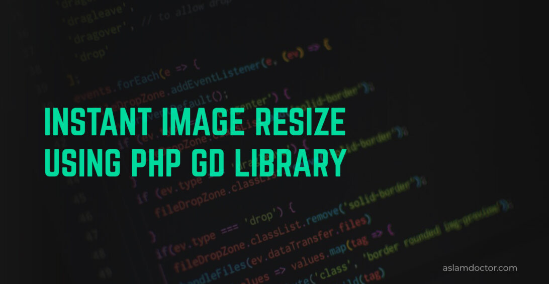 Instant image resize using PHP GD library